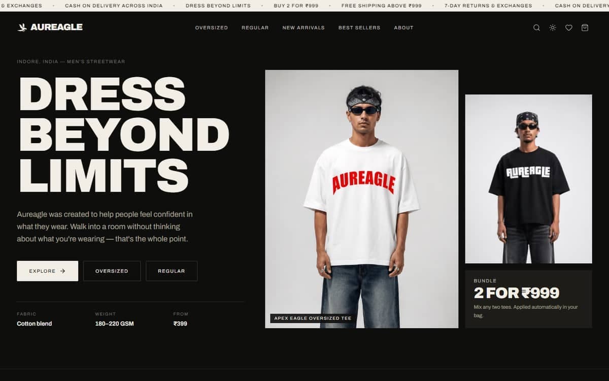 Aureagle Threads website