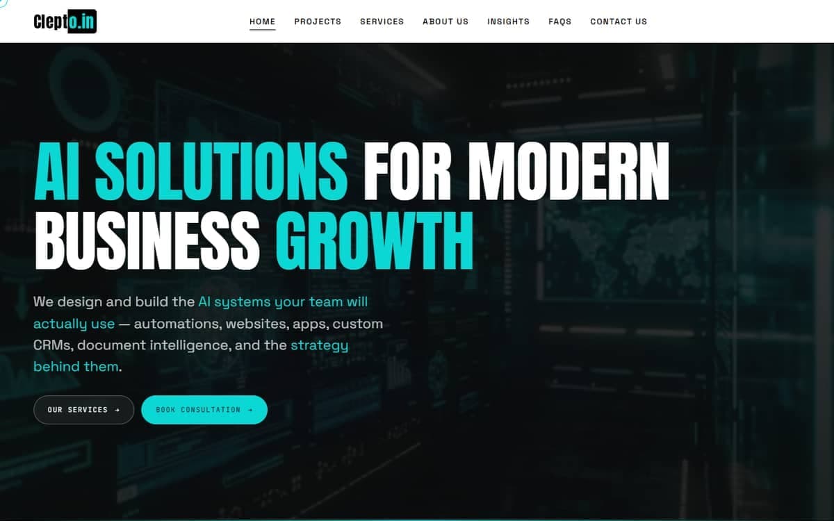 Clepto.in website